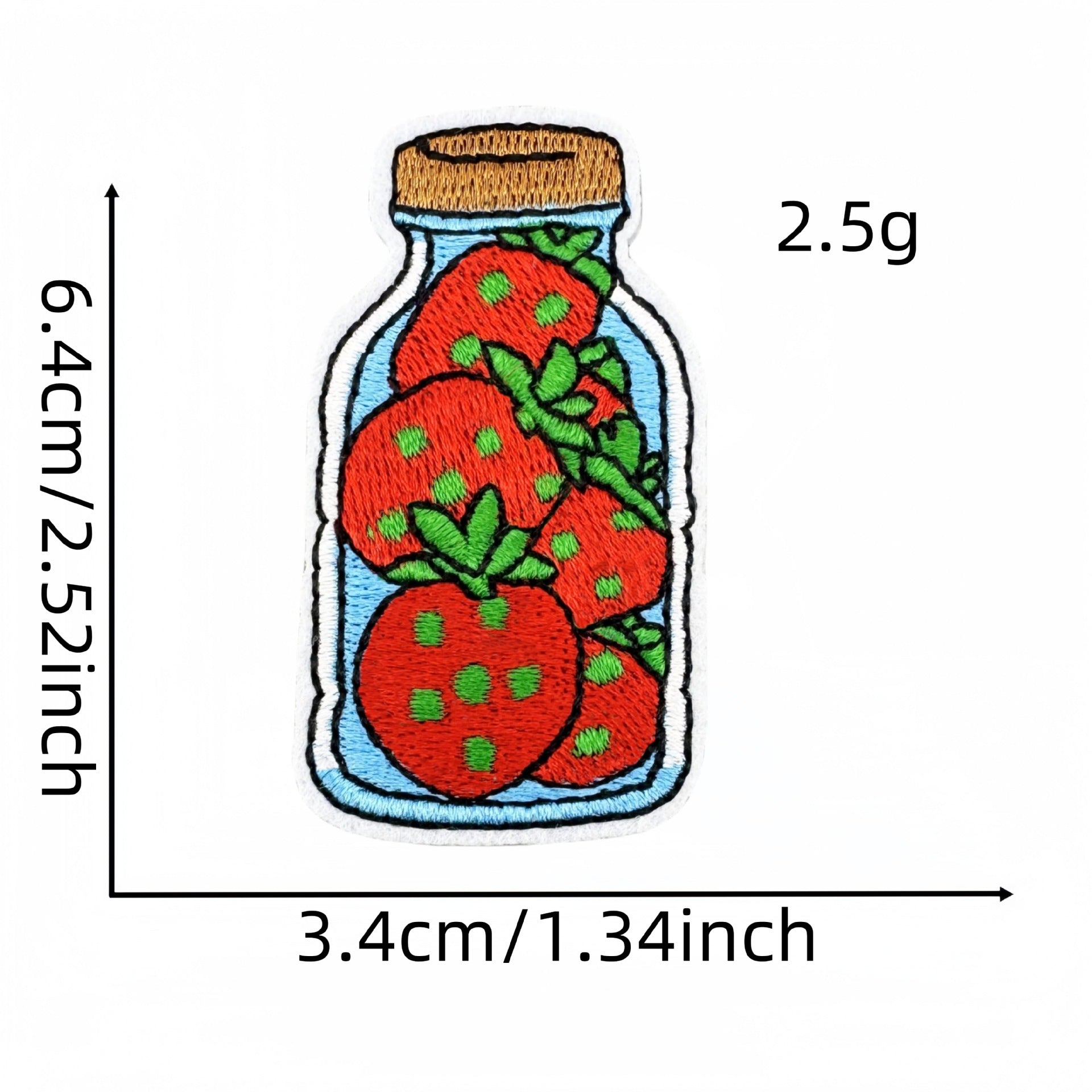 Wholesale Cartoon Strawberry Embroidery Cloth Patch  Embroidery Patch Accessories